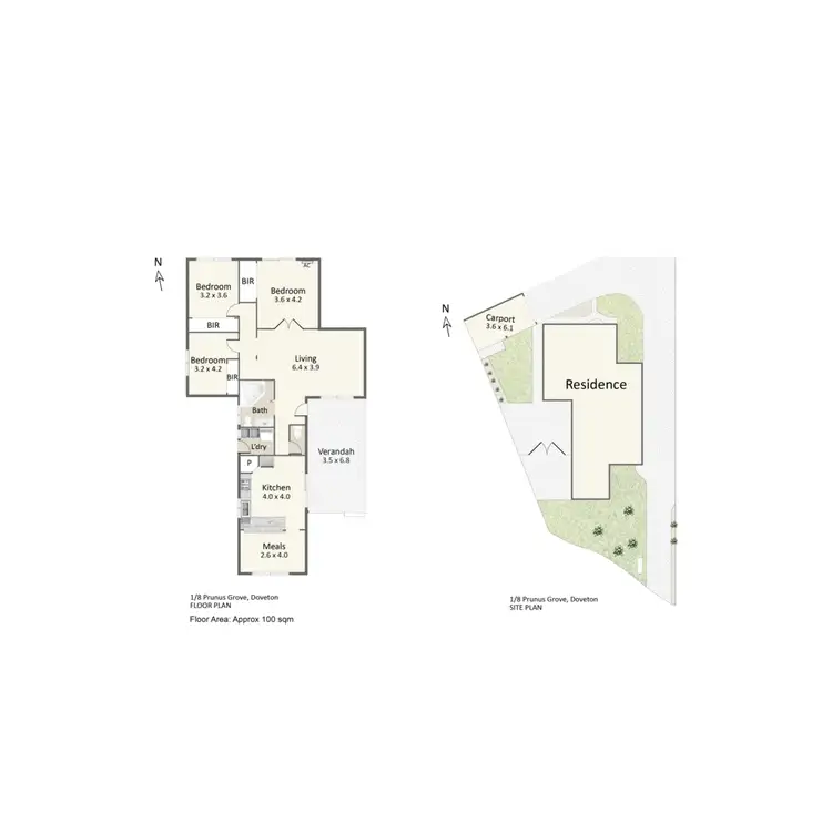 Floorplan of Homely unit listing, 1/8 Prunus Grove, Doveton VIC 3177