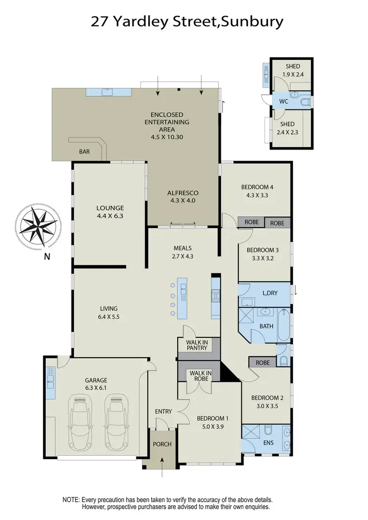 Floorplan of Homely house listing, 27 Yardley Street, Sunbury VIC 3429