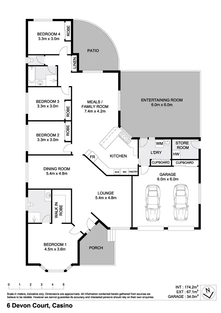 Floorplan of Homely house listing, 6 Devon Court, Casino NSW 2470