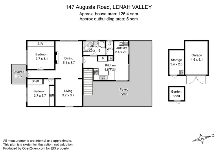 Floorplan of Homely house listing, 147 Augusta Road, Lenah Valley TAS 7008