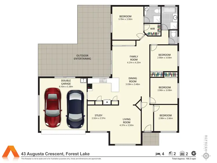 Floorplan of Homely house listing, 43 Augusta Crescent, Forest Lake QLD 4078