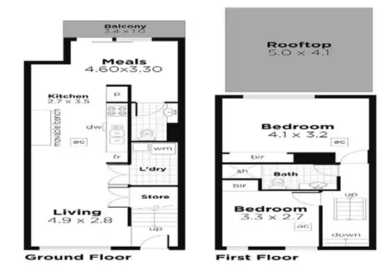 Floorplan of Homely apartment listing, 42/237 Wakefield Street, Adelaide SA 5000