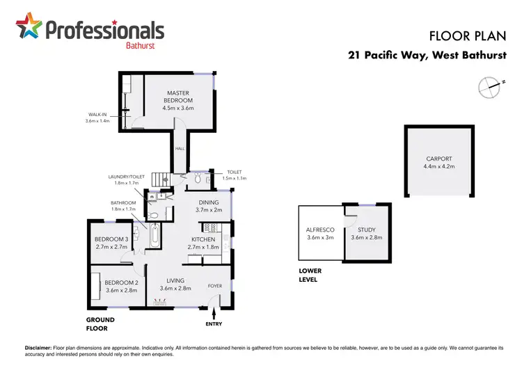 Floorplan of Homely house listing, 21 Pacific Way, West Bathurst NSW 2795