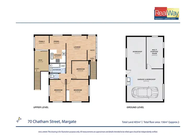Floorplan of Homely house listing, 70 Chatham Street, Margate QLD 4019