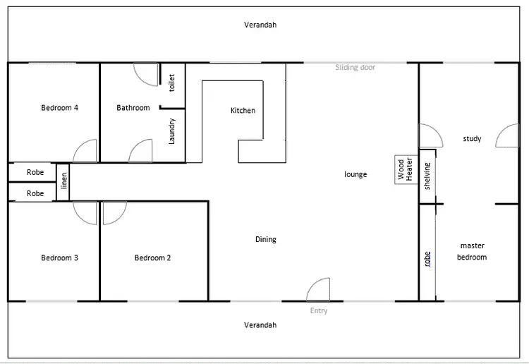 Floorplan of Homely house listing, 29 Melaleuca Road, Enfield VIC 3352