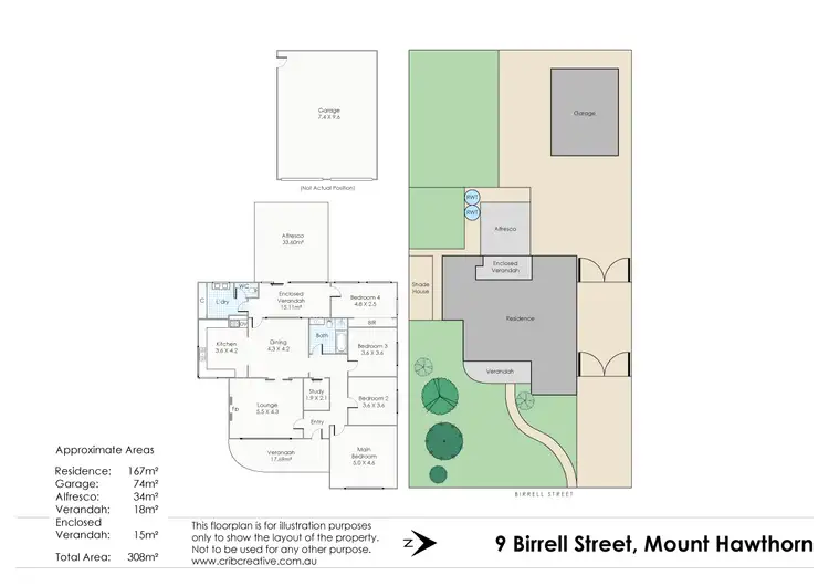 Floorplan of Homely house listing, 9 Birrell Street, Mount Hawthorn WA 6016
