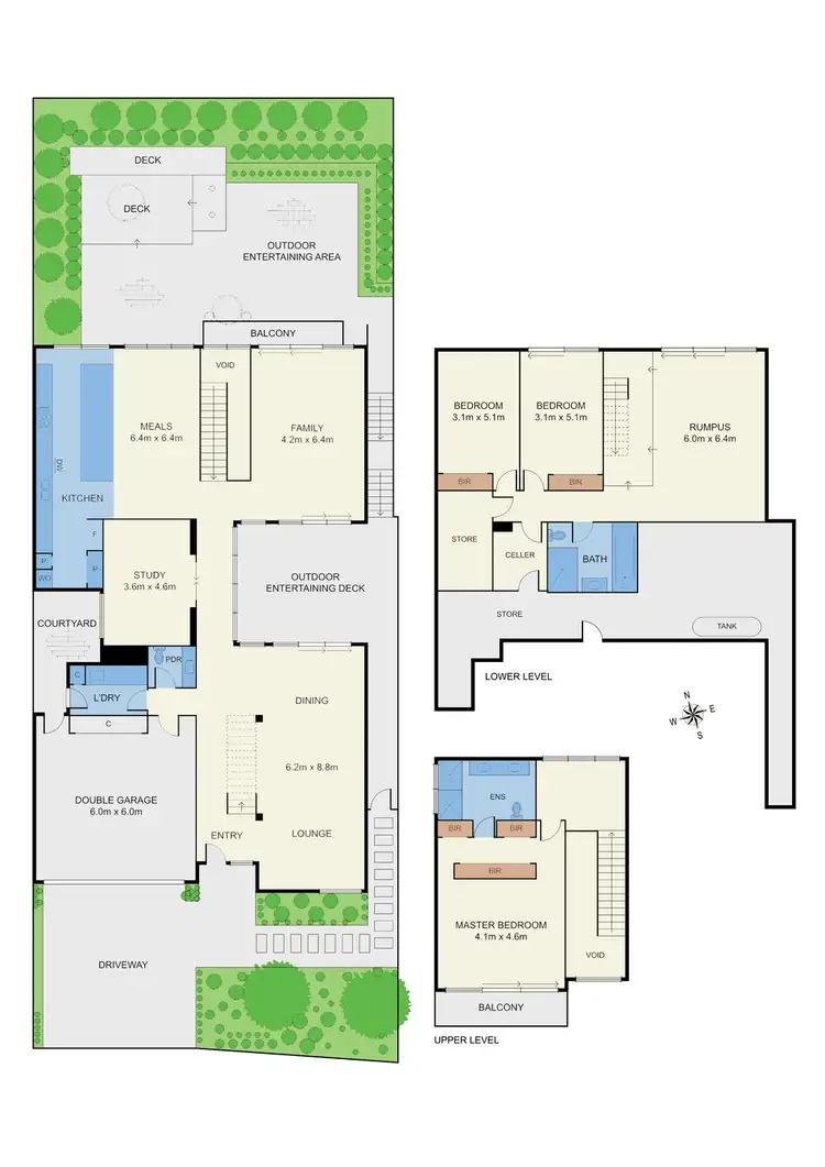 Floorplan of Homely house listing, 6 Arbour Drive, Kew VIC 3101