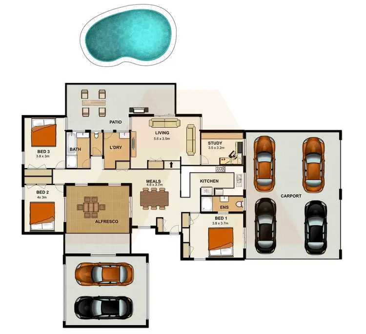 Floorplan of Homely house listing, 42-44 Torres Street, Loganholme QLD 4129