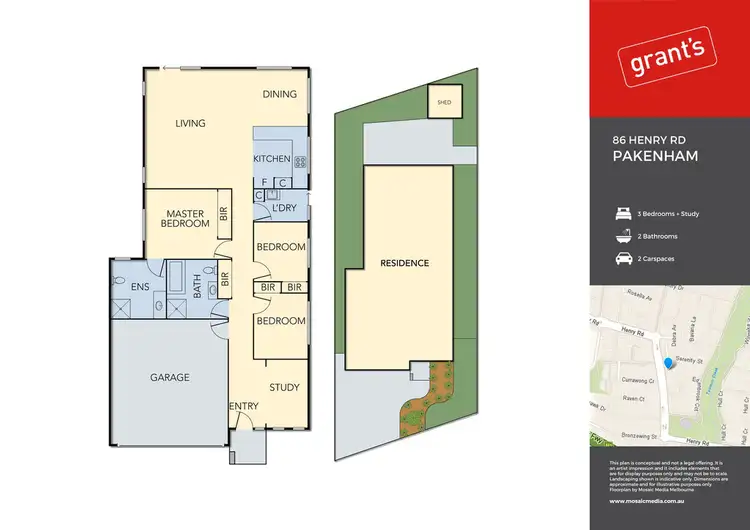 Floorplan of Homely house listing, 86 Henry Road, Pakenham VIC 3810