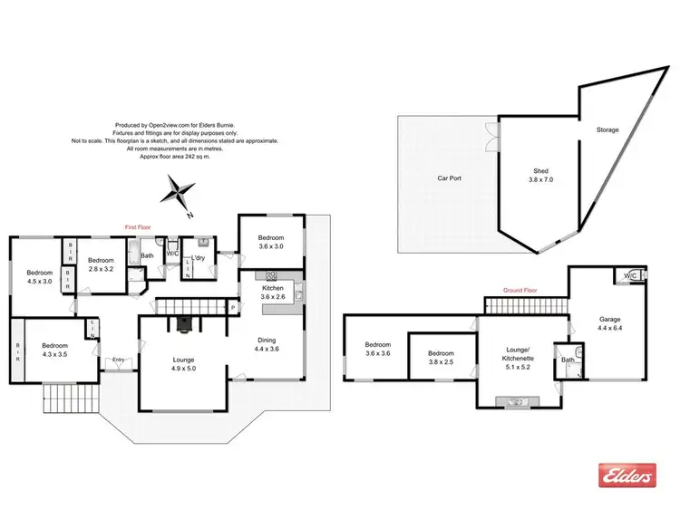Floorplan of Homely house listing, 1 Bay Street, Parklands TAS 7320
