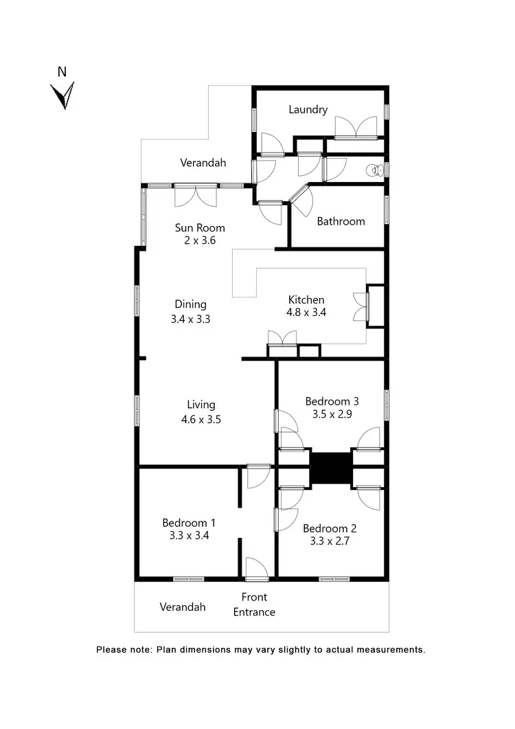 Floorplan of Homely house listing, 403 Gregory Street, Soldiers Hill VIC 3350