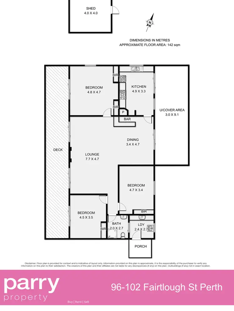 Floorplan of Homely house listing, 96 - 102 Fairtlough Street, Perth TAS 7300