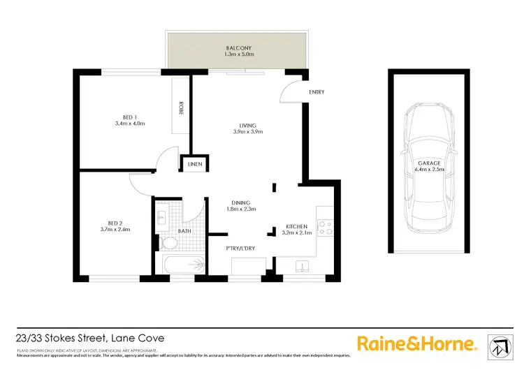 Floorplan of Homely apartment listing, 23/33-41 Stokes Street, Lane Cove NSW 2066