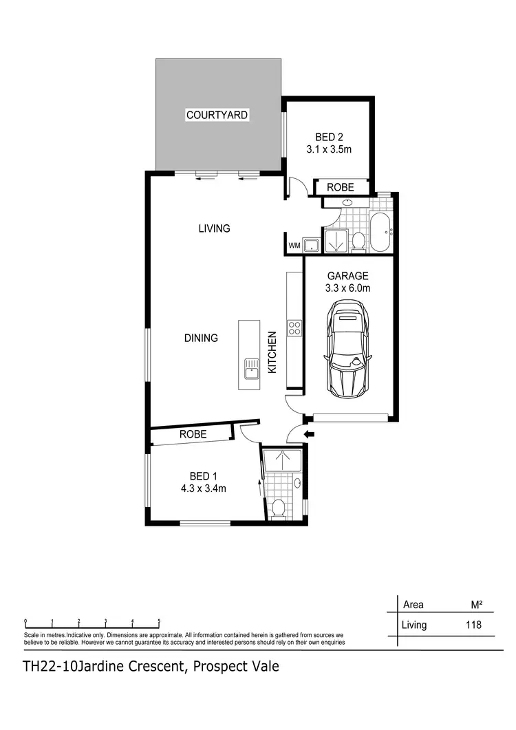 Floorplan of Homely unit listing, 22/10 Jardine Crescent, Prospect Vale TAS 7250