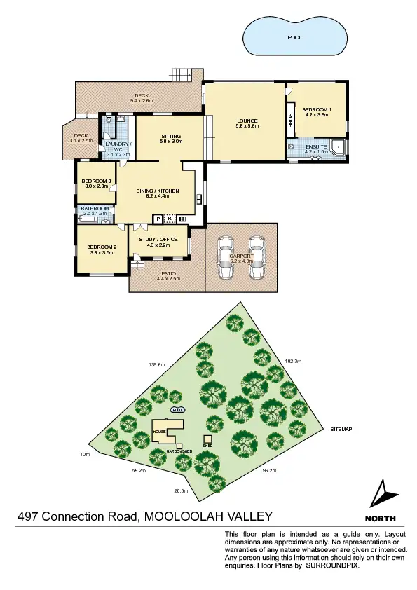 Floorplan of Homely house listing, 497 Connection Road, Mooloolah Valley QLD 4553
