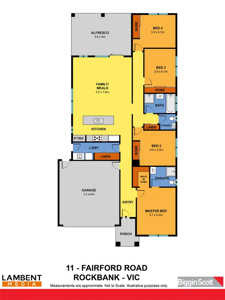 Floorplan of Homely house listing, 11 Fairford Road, Thornhill Park VIC 3335