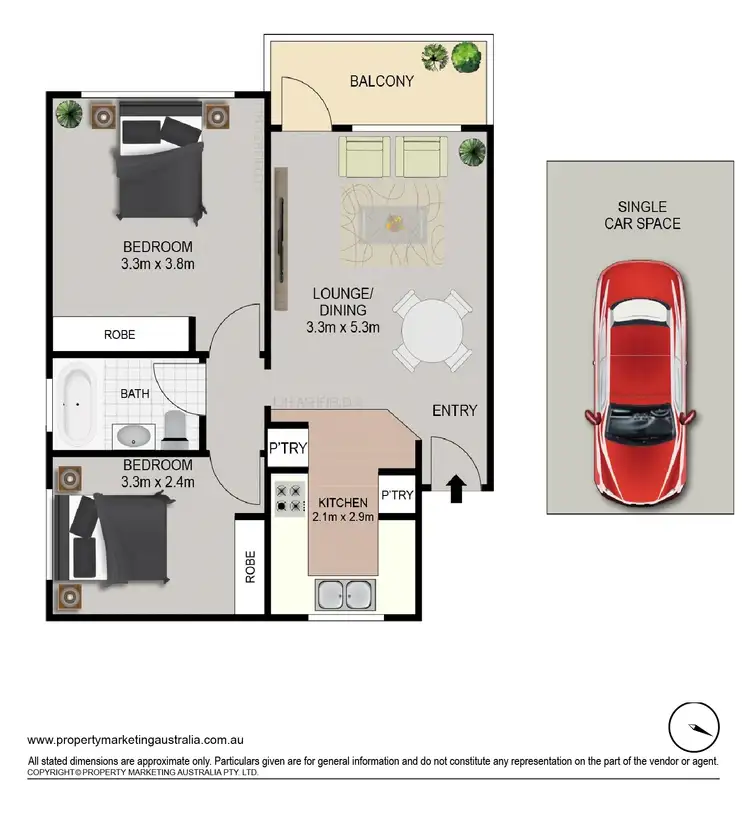 Floorplan of Homely unit listing, 7/5 Henry Street, Ashfield NSW 2131
