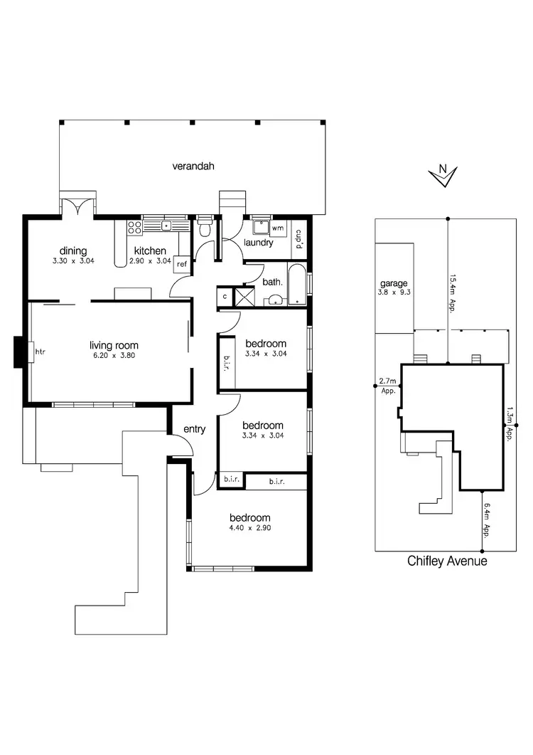 Floorplan of Homely house listing, 27 Chifley Avenue, Altona VIC 3018
