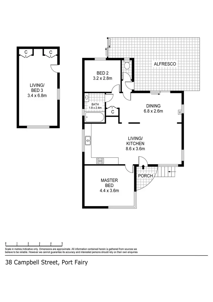 Floorplan of Homely house listing, 38 Campbell Street, Port Fairy VIC 3284