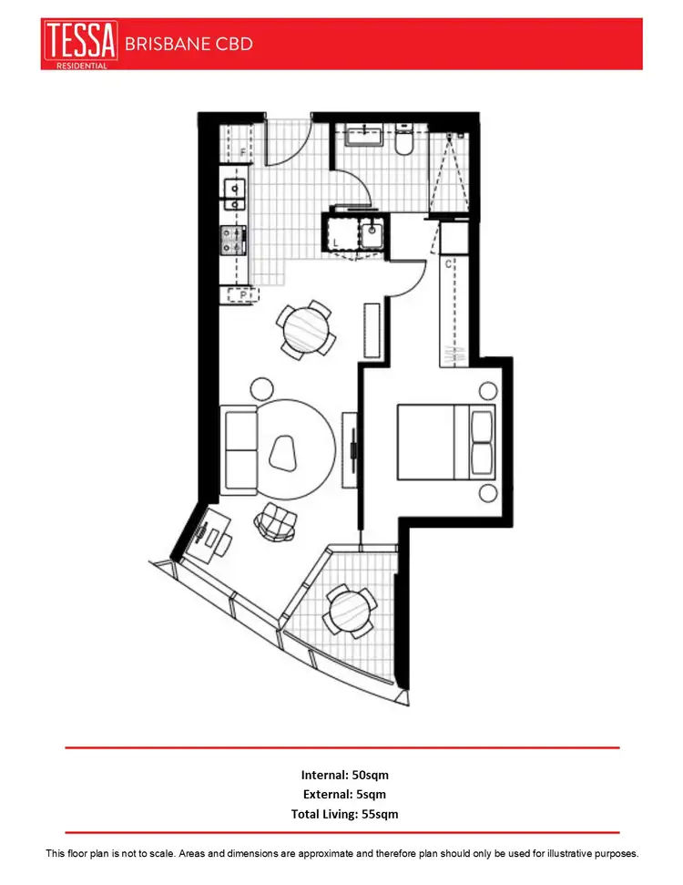 Floorplan of Homely apartment listing, 1106/550 Queen Street, Brisbane City QLD 4000