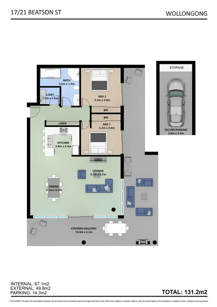 Floorplan of Homely apartment listing, 17/21 Beatson Street, Wollongong NSW 2500