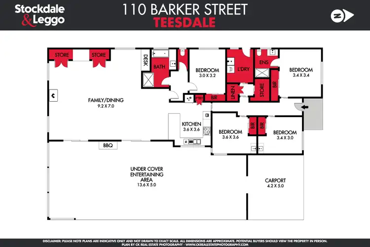 Floorplan of Homely house listing, 110 Barker Street, Teesdale VIC 3328