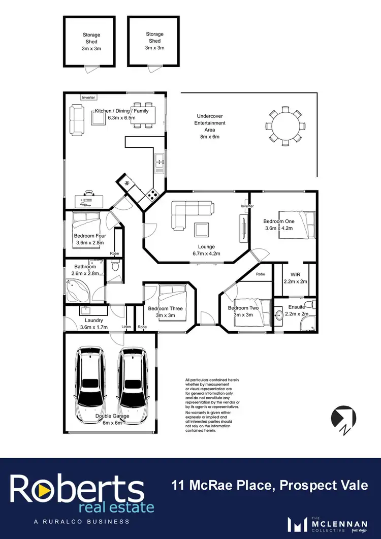 Floorplan of Homely house listing, 11 McRae Place, Prospect Vale TAS 7250