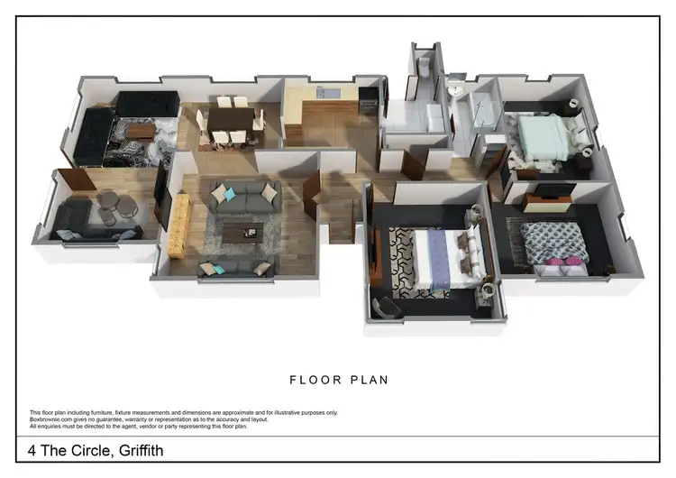 Floorplan of Homely house listing, 4 The Circle, Griffith NSW 2680