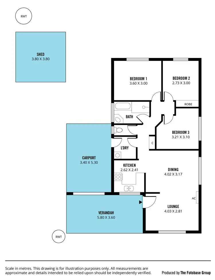 Floorplan of Homely house listing, 8 Willow Court, Seaford SA 5169