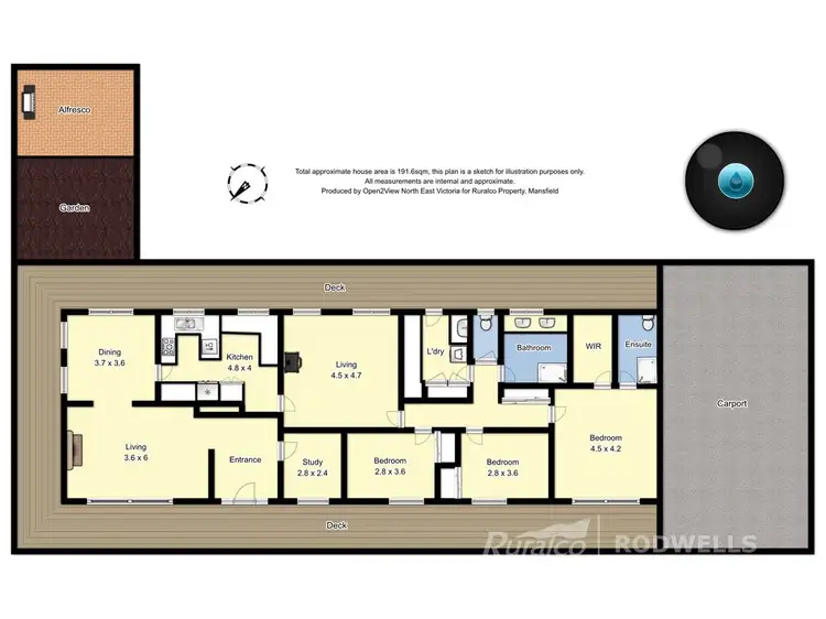 Floorplan of Homely rural property listing, 2500 MANSFIELD-WHITFIELD ROAD, Tolmie VIC 3723