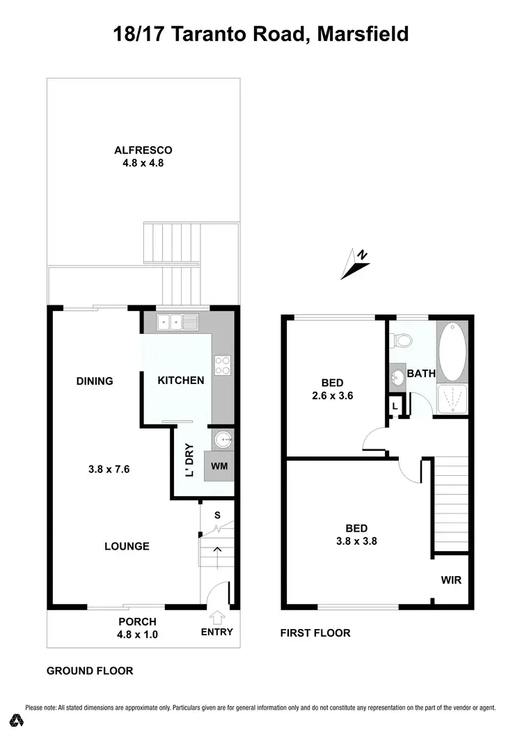 Floorplan of Homely townhouse listing, 18/17 TARANTO ROAD, Marsfield NSW 2122
