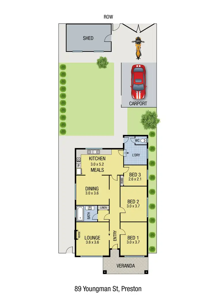 Floorplan of Homely house listing, 89 Youngman Street, Preston VIC 3072