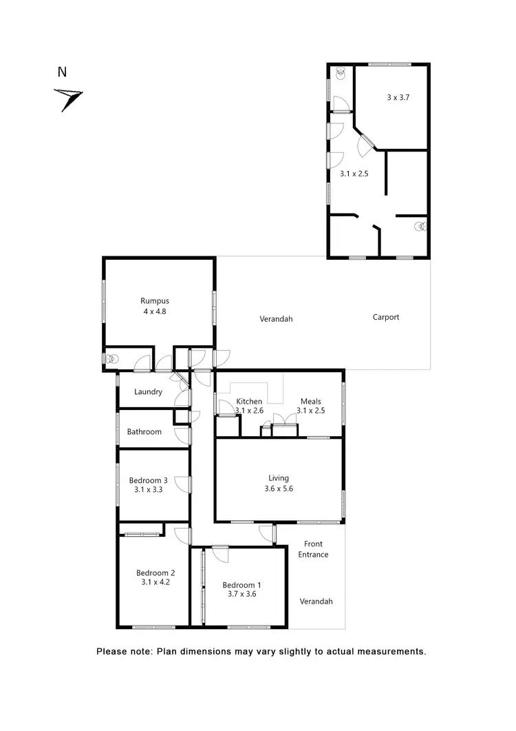 Floorplan of Homely house listing, 27 Huntington Street, Wendouree VIC 3355
