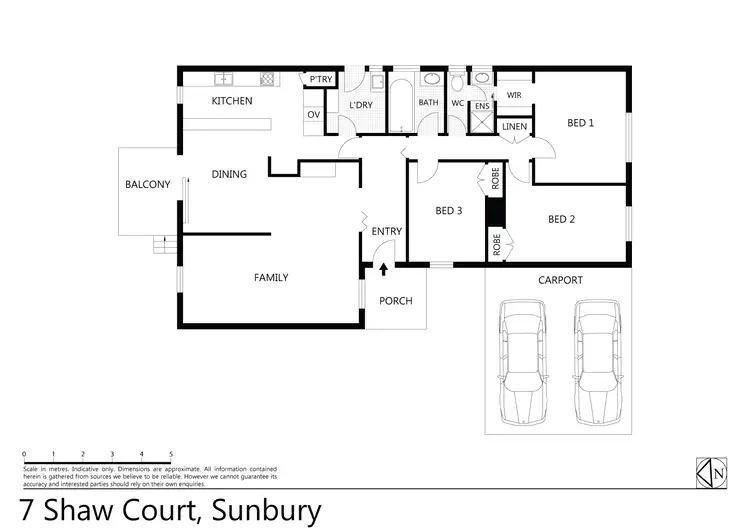 Floorplan of Homely house listing, 7 Shaw Court, Sunbury VIC 3429