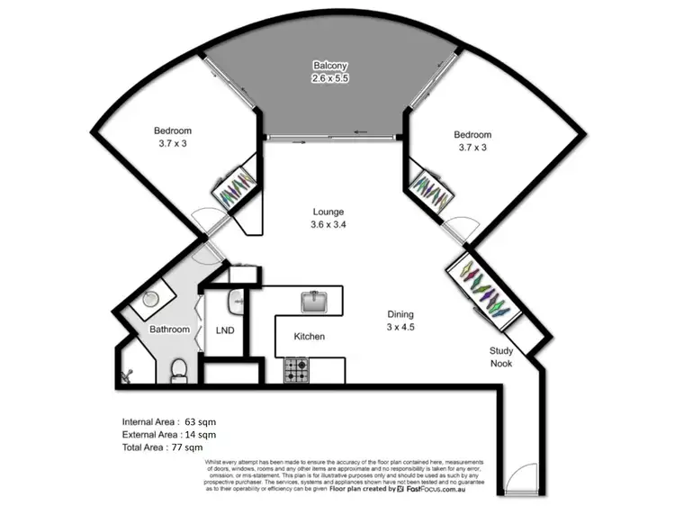 Floorplan of Homely apartment listing, 258/420 Queen Street, Brisbane City QLD 4000