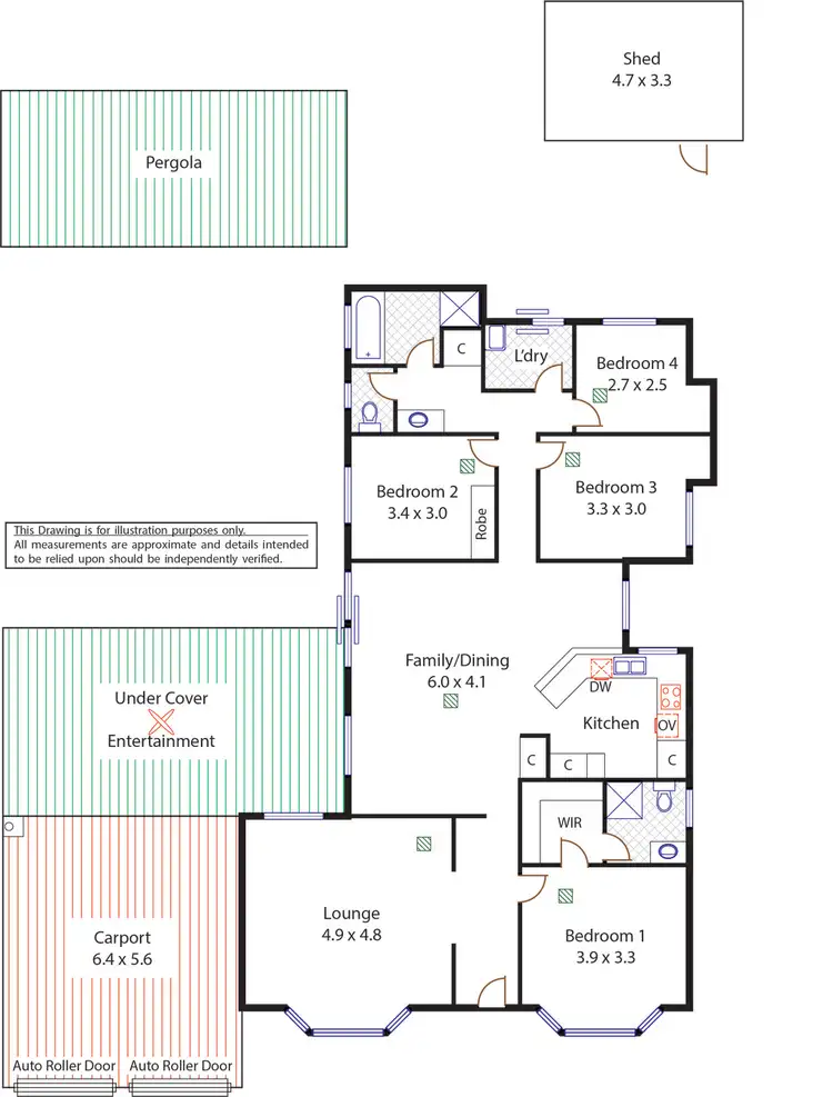 Floorplan of Homely house listing, 18 Reynolds Drive, Paralowie SA 5108