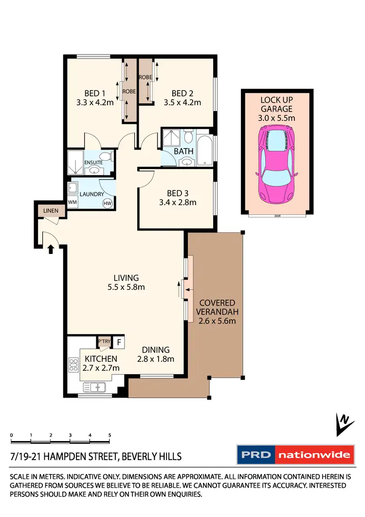Floorplan of Homely apartment listing, 7/19-21 Hampden Street, Beverly Hills NSW 2209