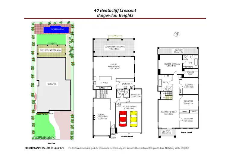 Floorplan of Homely house listing, 40 Heathcliff Crs, Balgowlah Heights NSW 2093
