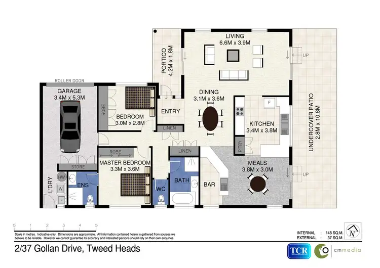Floorplan of Homely semi-detached listing, 2/37 GOLLAN DRIVE, Tweed Heads West NSW 2485