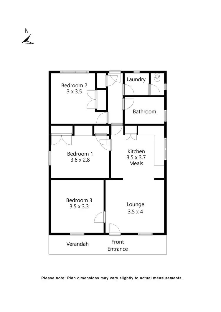 Floorplan of Homely house listing, 152 Humffray Street North, Ballarat East VIC 3350