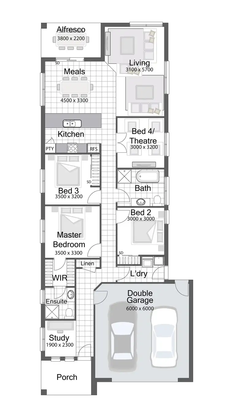 Floorplan of Homely house listing, 7 Earhart Street, Pakenham VIC 3810