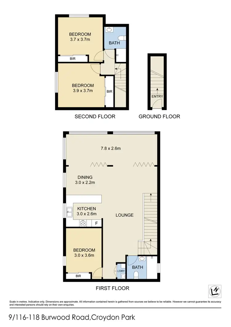 Floorplan of Homely townhouse listing, 9/116-118 Burwood Road, Croydon Park NSW 2133