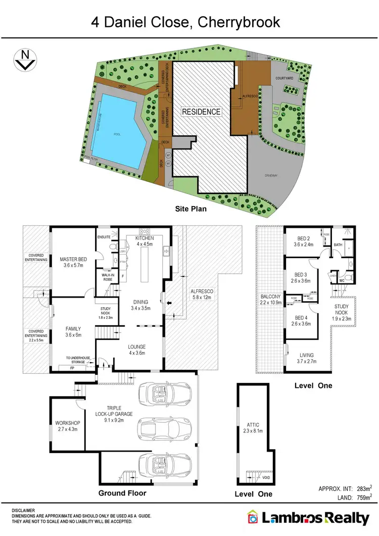 Floorplan of Homely house listing, 4 Daniel Cl, Cherrybrook NSW 2126