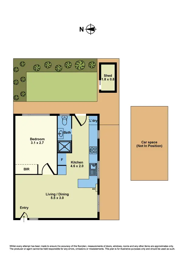 Floorplan of Homely unit listing, 4/36 Robert Street, Spotswood VIC 3015