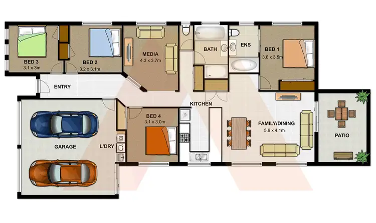 Floorplan of Homely house listing, 7 SALZBURG RD, Pimpama QLD 4209