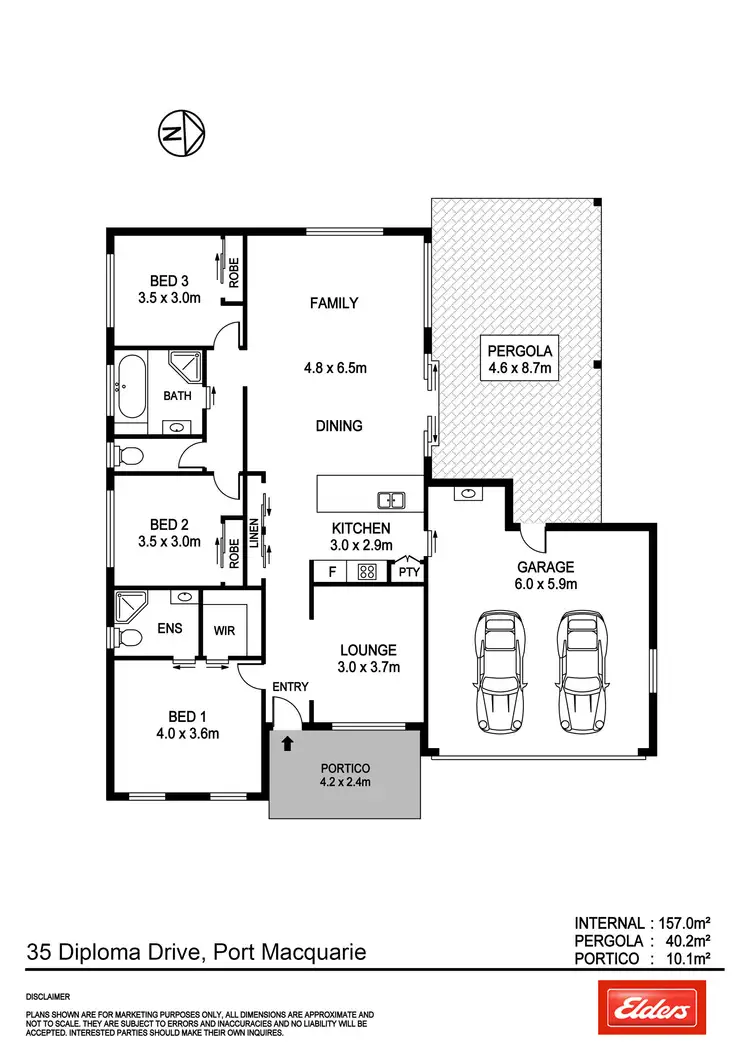 Floorplan of Homely house listing, 35 Diploma Drive, Port Macquarie NSW 2444