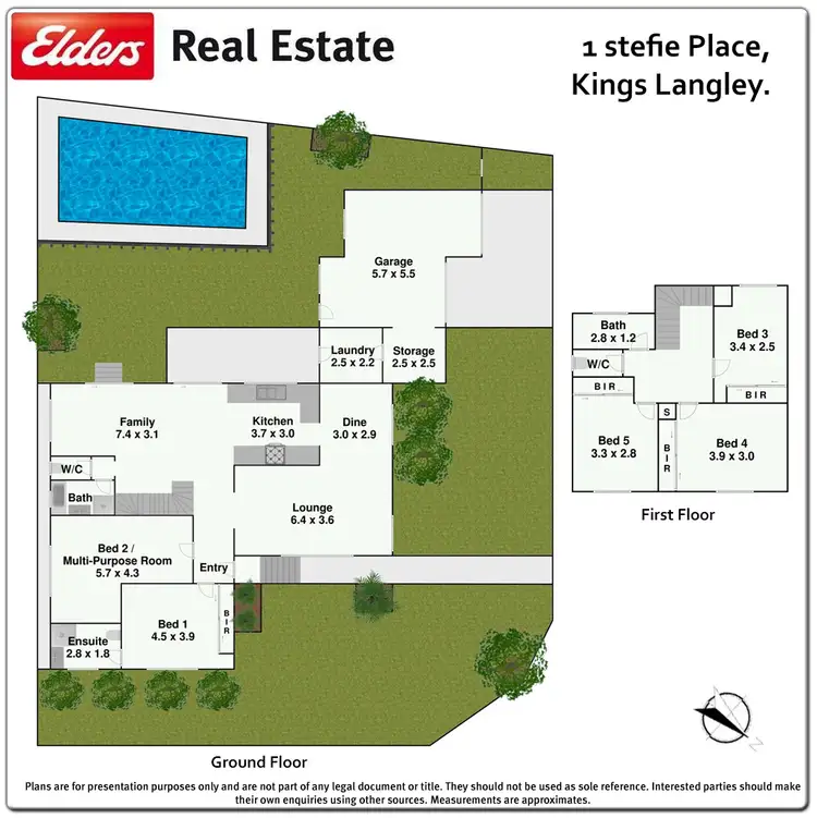 Floorplan of Homely house listing, 1 Stefie Place, Kings Langley NSW 2147