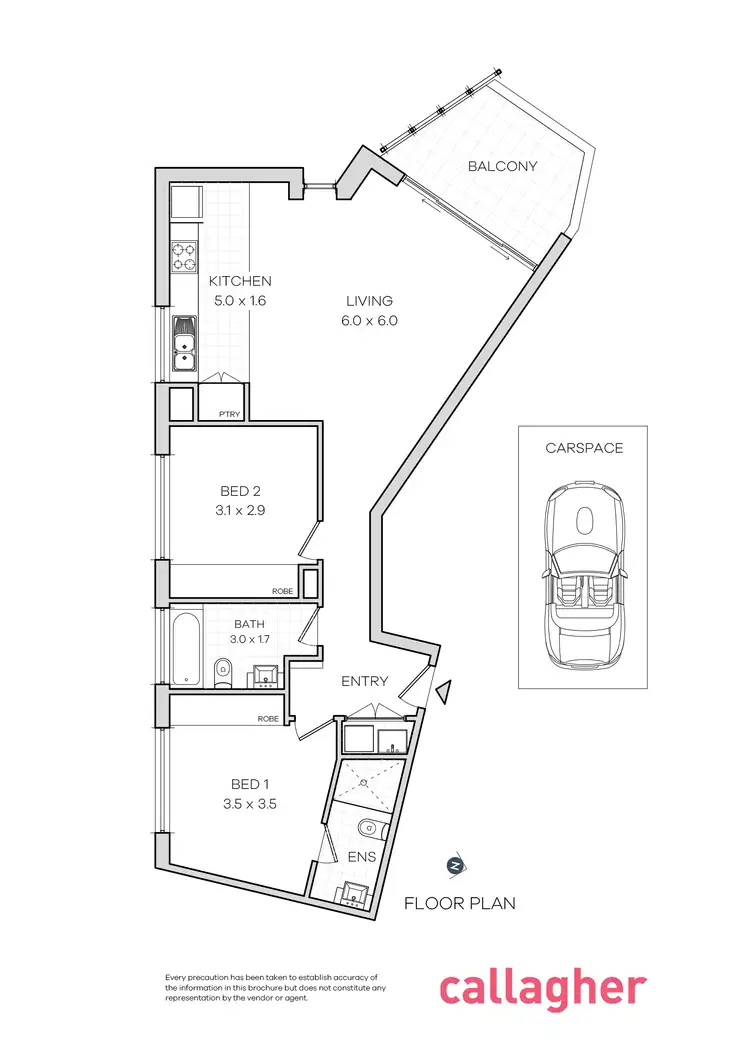 Floorplan of Homely apartment listing, 5.02/7-9 Gibbons Street, Redfern NSW 2016