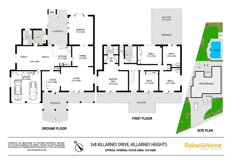 Floorplan of Homely house listing, 148 Killarney Drive, Killarney Heights NSW 2087