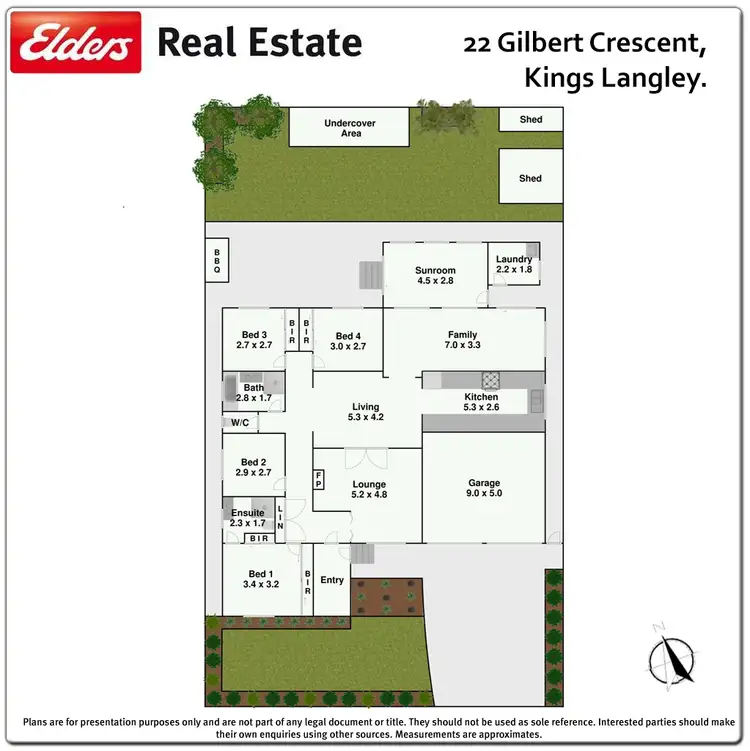 Floorplan of Homely house listing, 22 Gilbert Crescent, Kings Langley NSW 2147